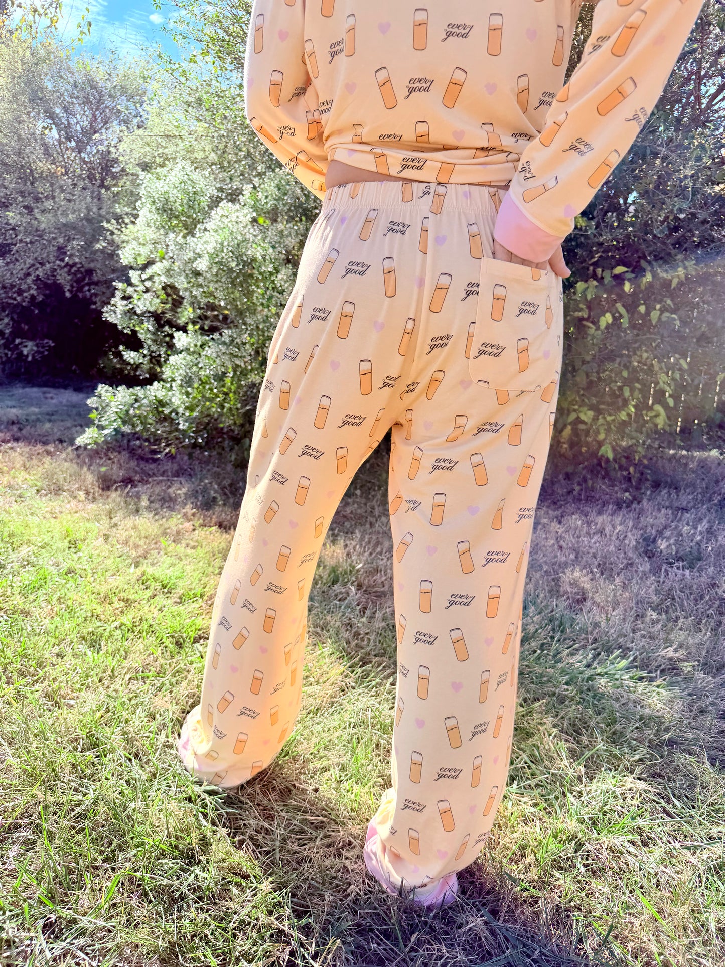 Iced Latte Pajamas - Soft Peach Color